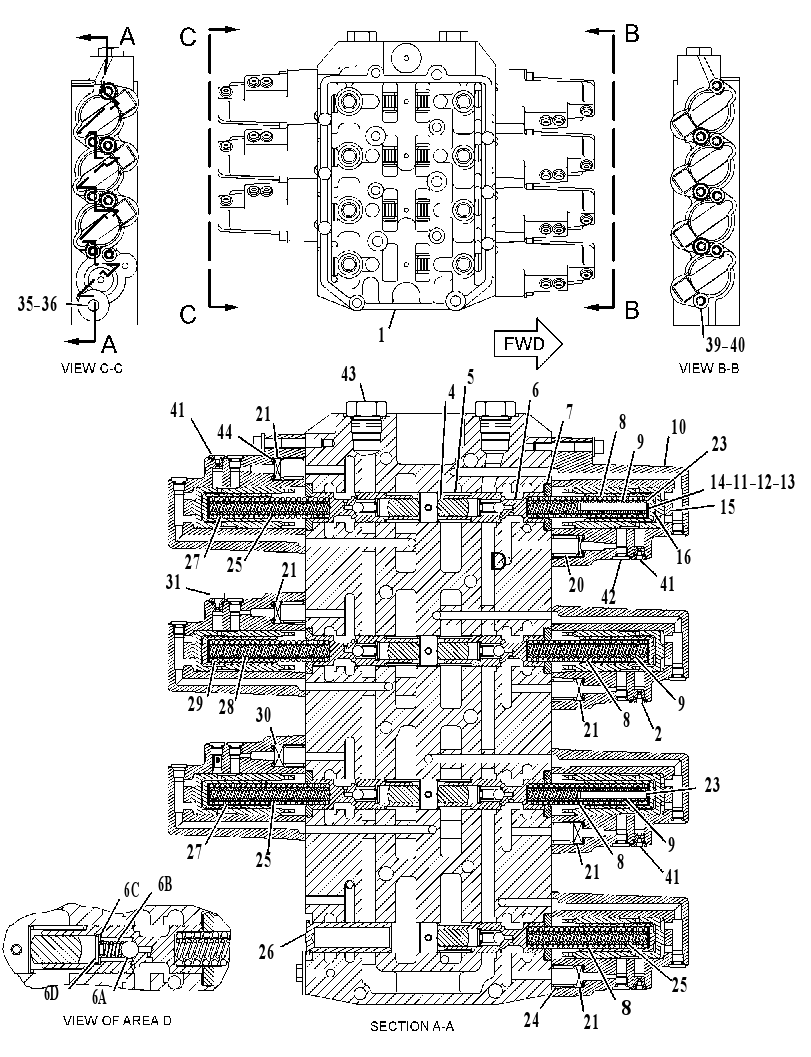 Клапан регулирования давления 6T8574 CAT