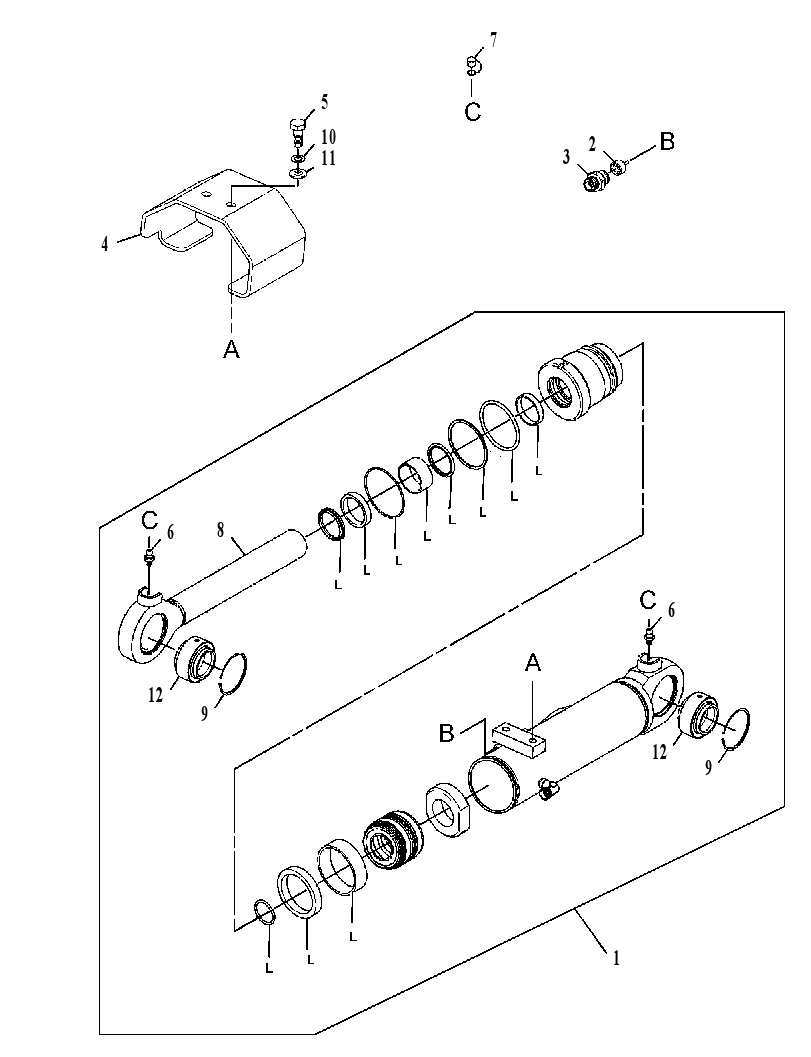CYLINDER GP-BLADE 3951267 CAT
