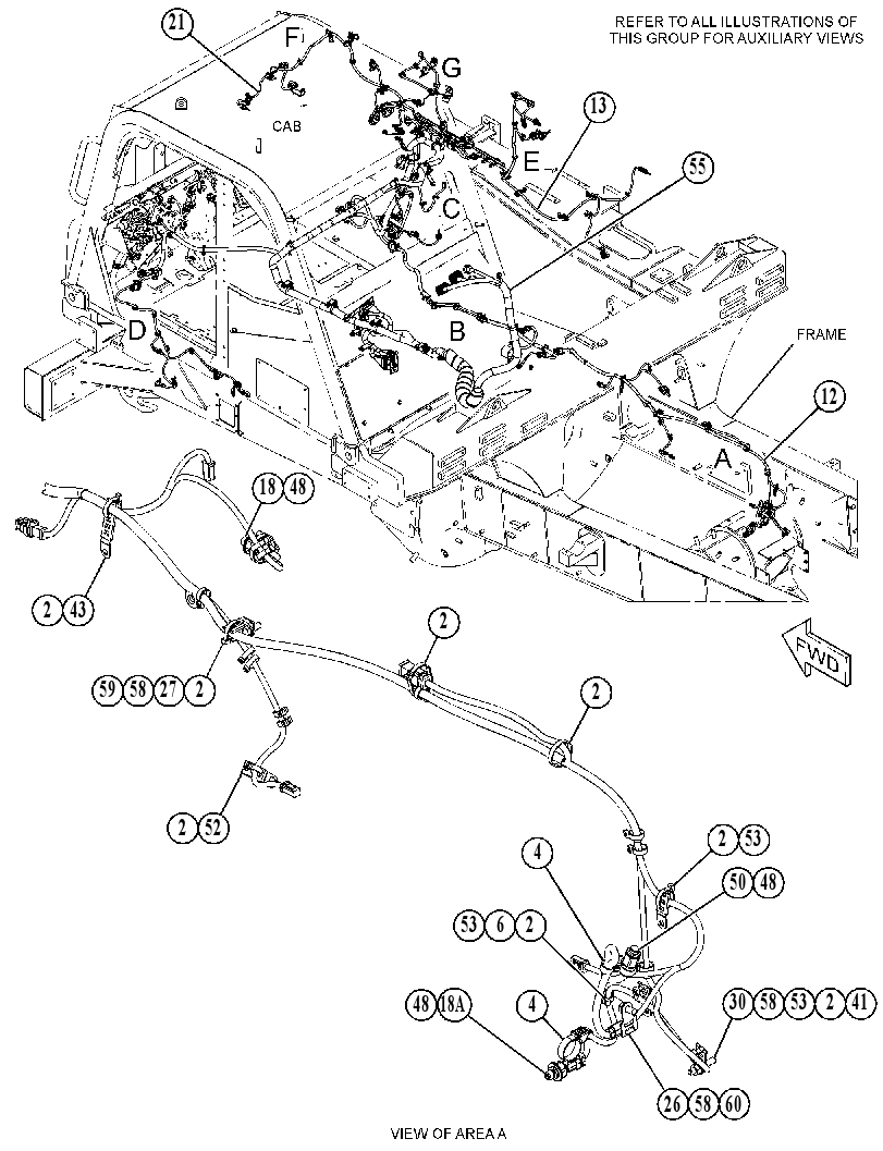 Проводка шасси 5638661 CAT
