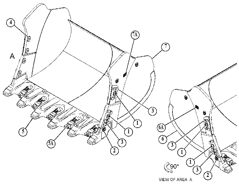 PLATE AS-BUCKET 5751248 CAT