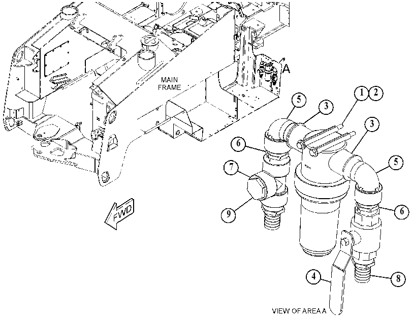 FILTER & MTG GP-WATER SPRAY 3816634 CAT