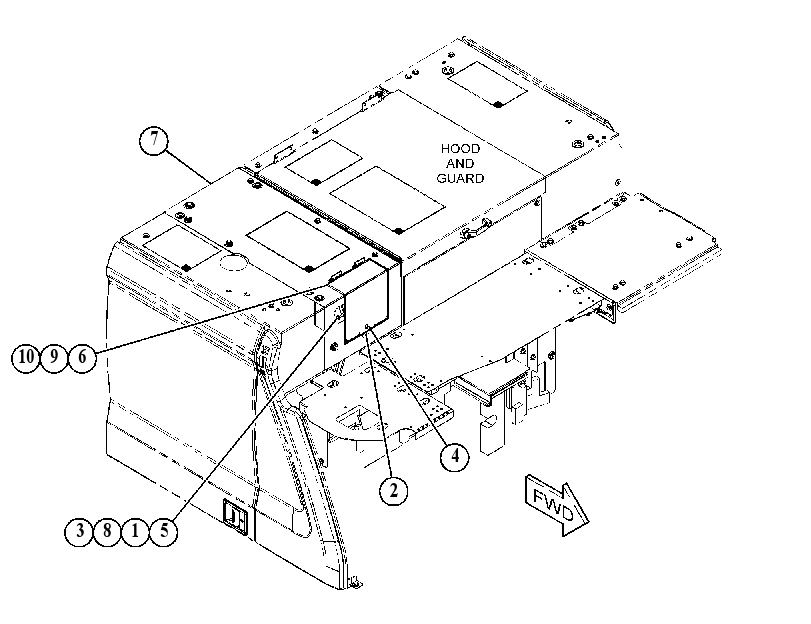 COVER GP-HOOD & GUARD 5702169 CAT