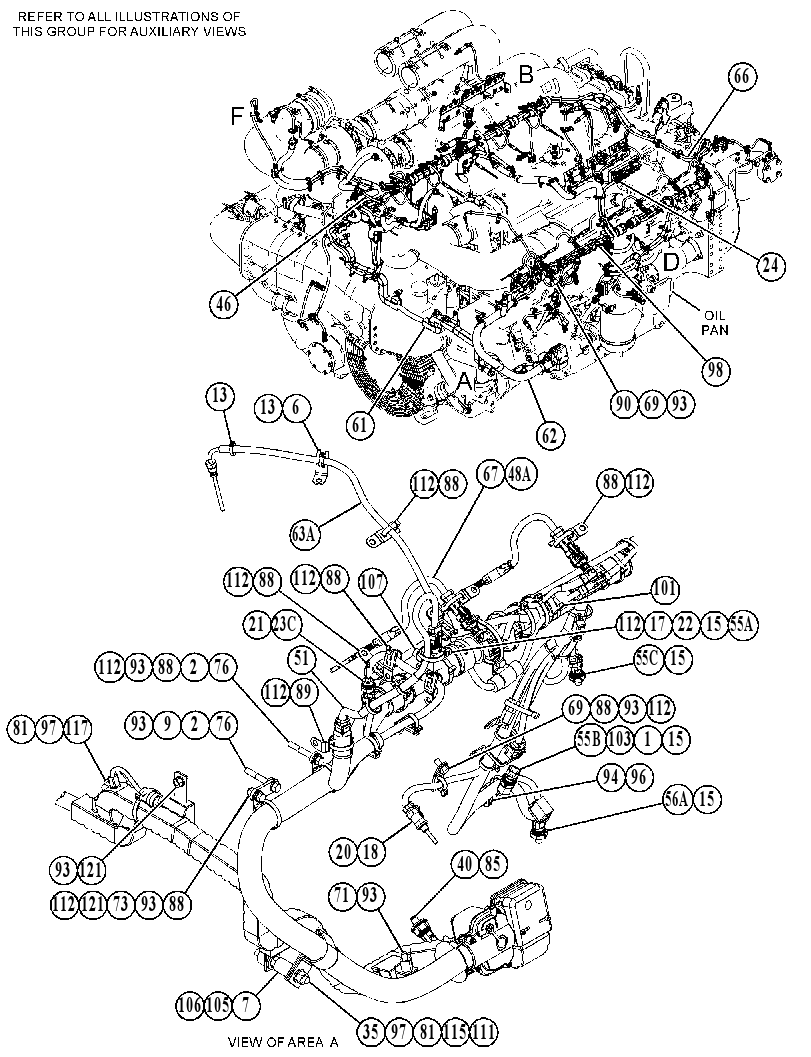 Проводка двигателя 5481995 CAT