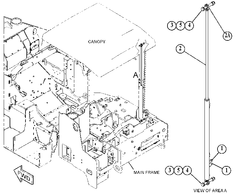 CYLINDER & MTG GP-HYDRAULIC 5754717 CAT