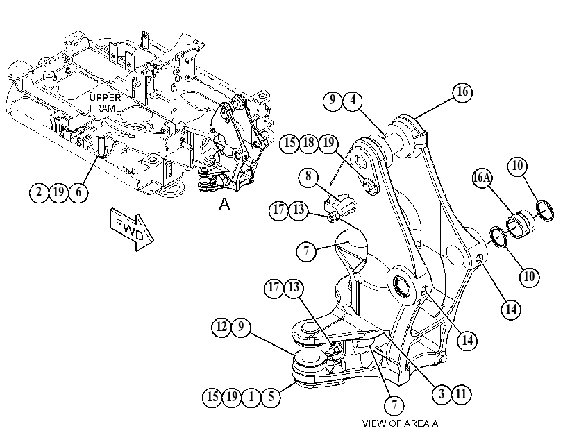 FRAME GP-SWING 5535405 CAT
