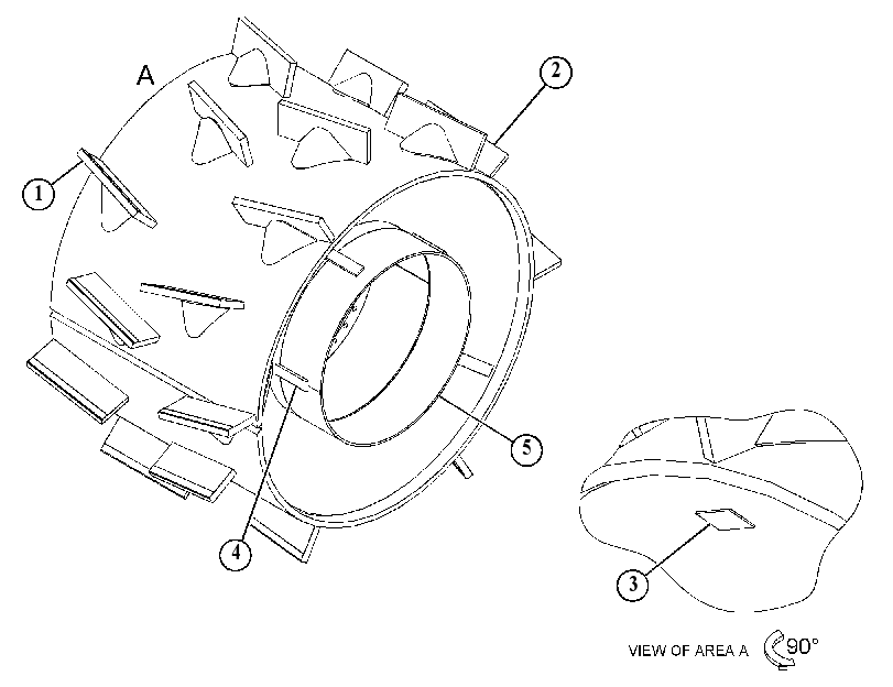 WHEEL AS-COMPACTOR 3988546 CAT