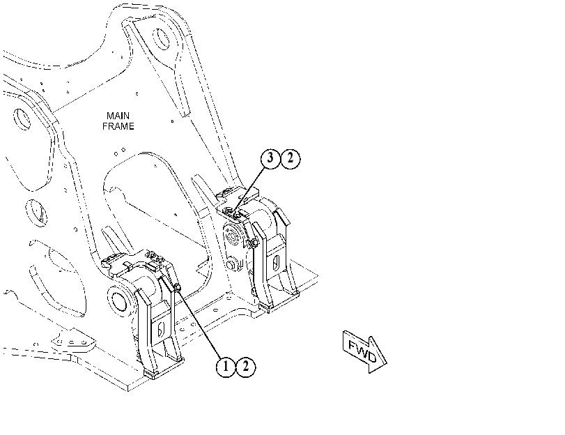 SUPPORT GP-BOOM CYLINDER 5840601 CAT