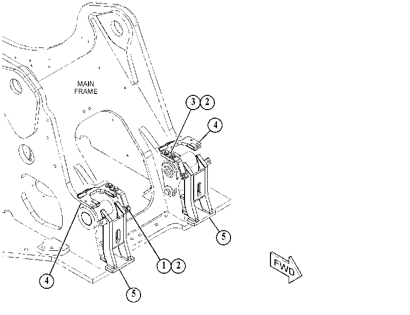 SUPPORT GP-BOOM CYLINDER 5840656 CAT