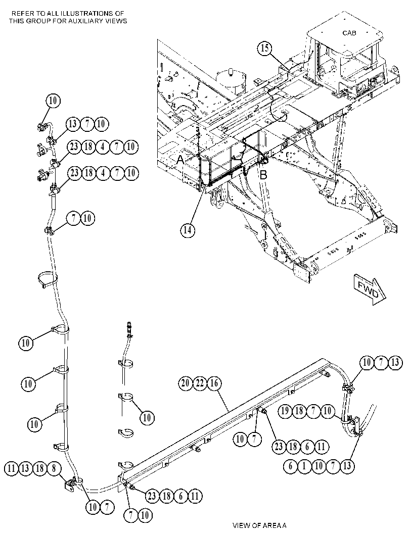 Проводка площадки 5699627 CAT