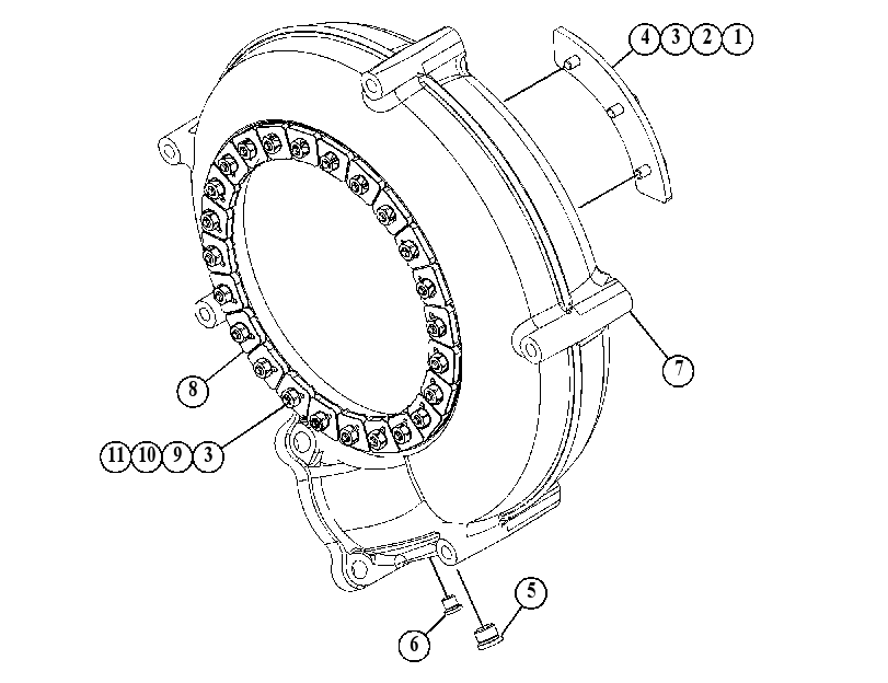 HOUSING AS-TURBINE 5791408 CAT