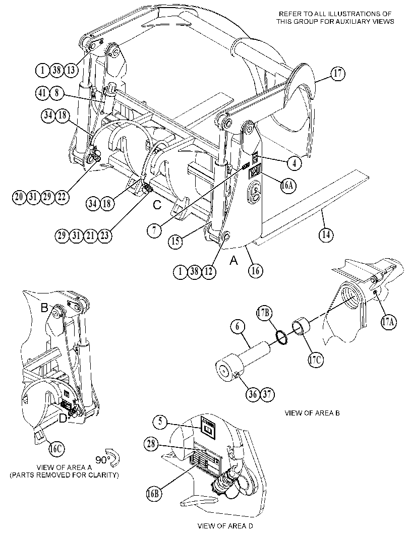 FORK GP-LOG 5219400 CAT