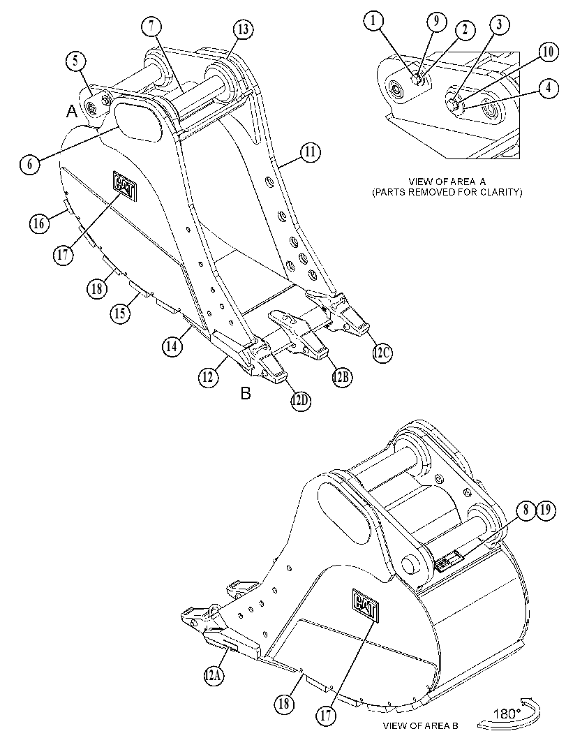 BUCKET GP-SEVERE SERVICE ROCK 5284650 CAT