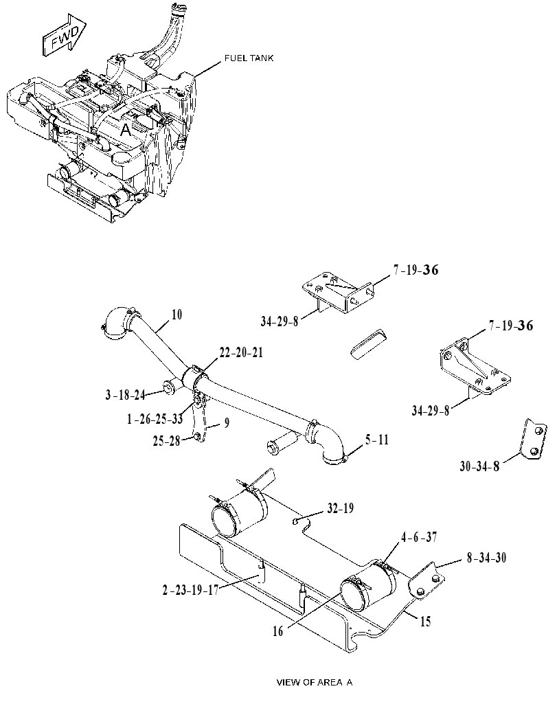 MOUNTING GP-FUEL TANK 3552954 CAT