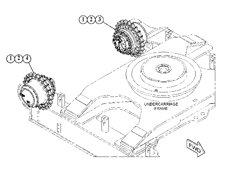 FINAL DRIVE & MOUNTING GP 5615611 CAT