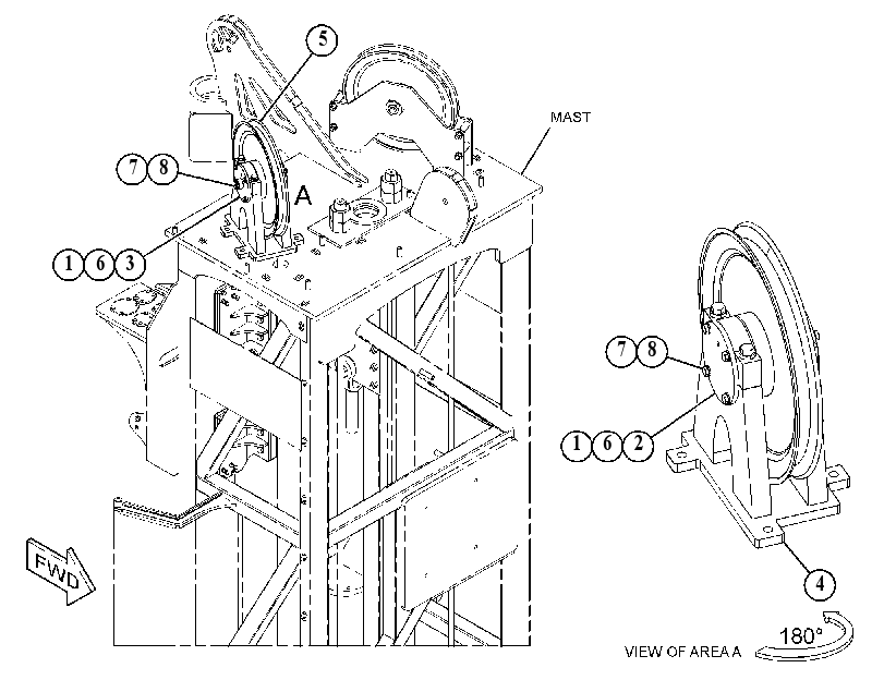 SHEAVE GP-MAST 5809618 CAT