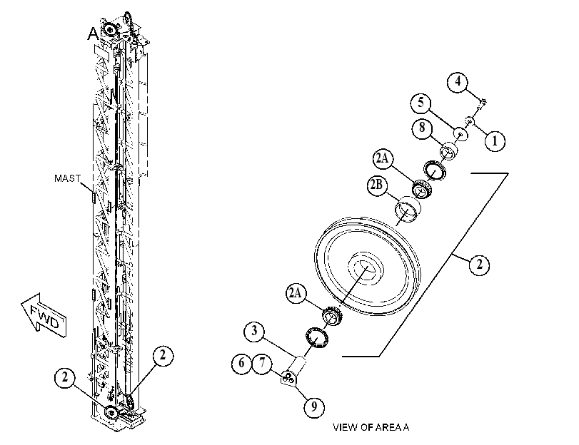 SHEAVE GP-MAST 5041484 CAT