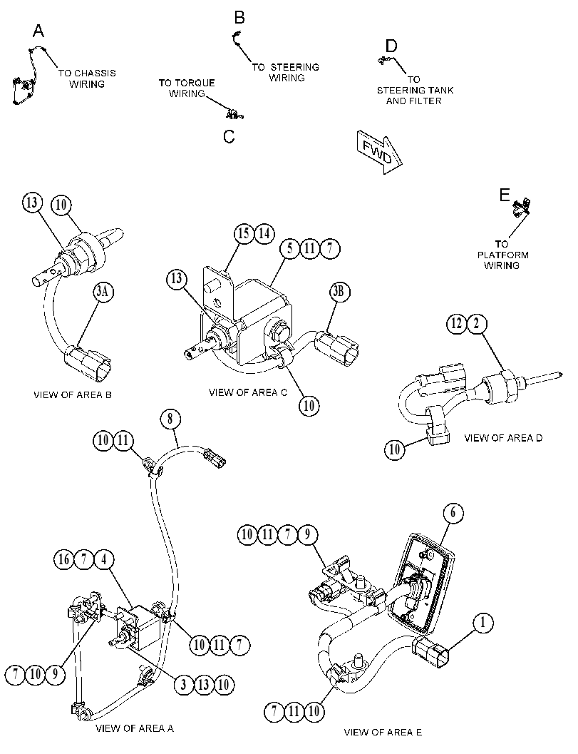 WIRING GP-SERVICE CENTER 4172985 CAT