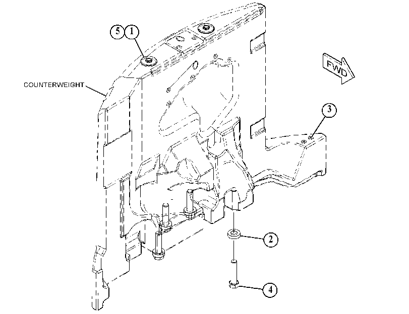 MOUNTING GP-COUNTERWEIGHT 3598353 CAT