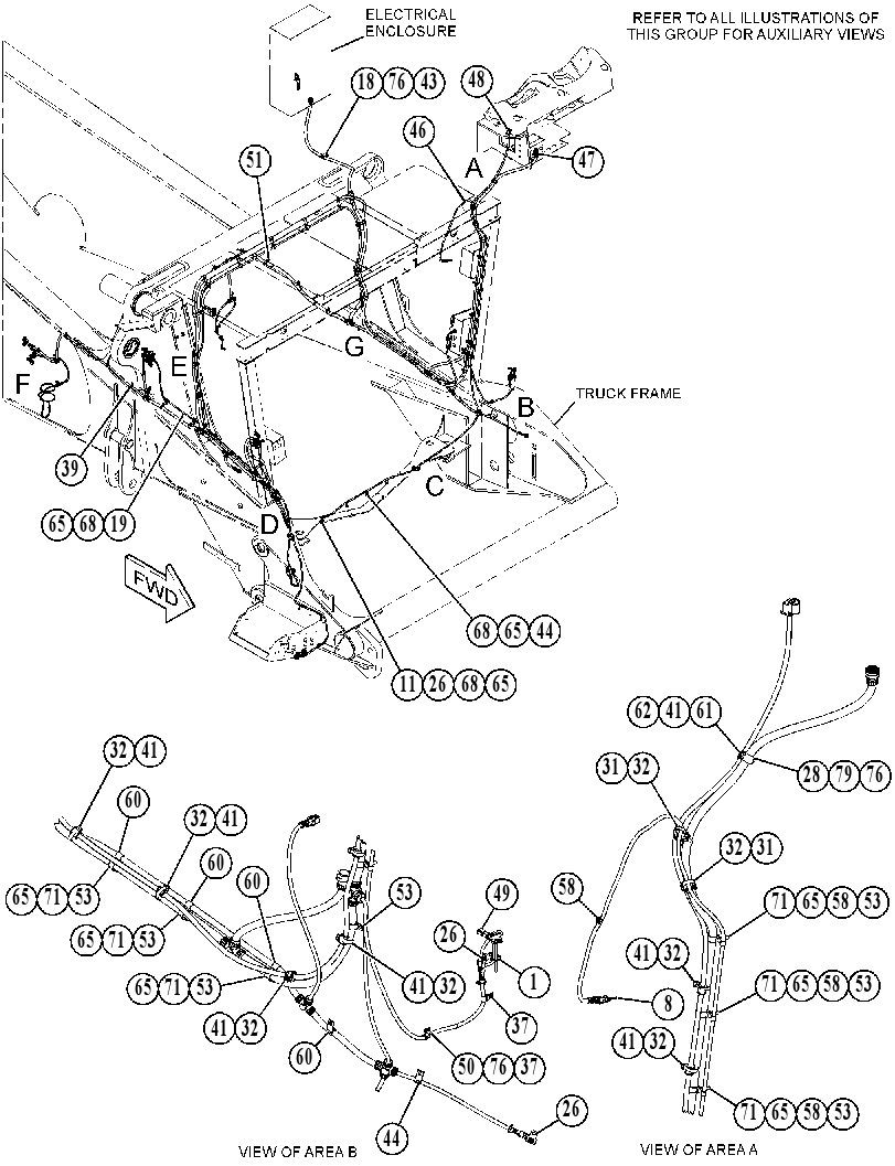 Проводка шасси 5641155 CAT