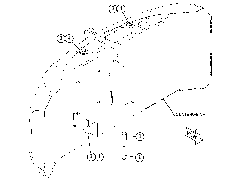 MOUNTING GP-COUNTERWEIGHT 4497982 CAT