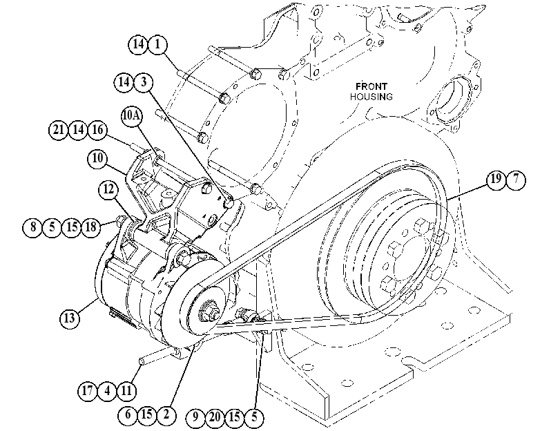 ALTERNATOR & MOUNTING GP 5862321 CAT