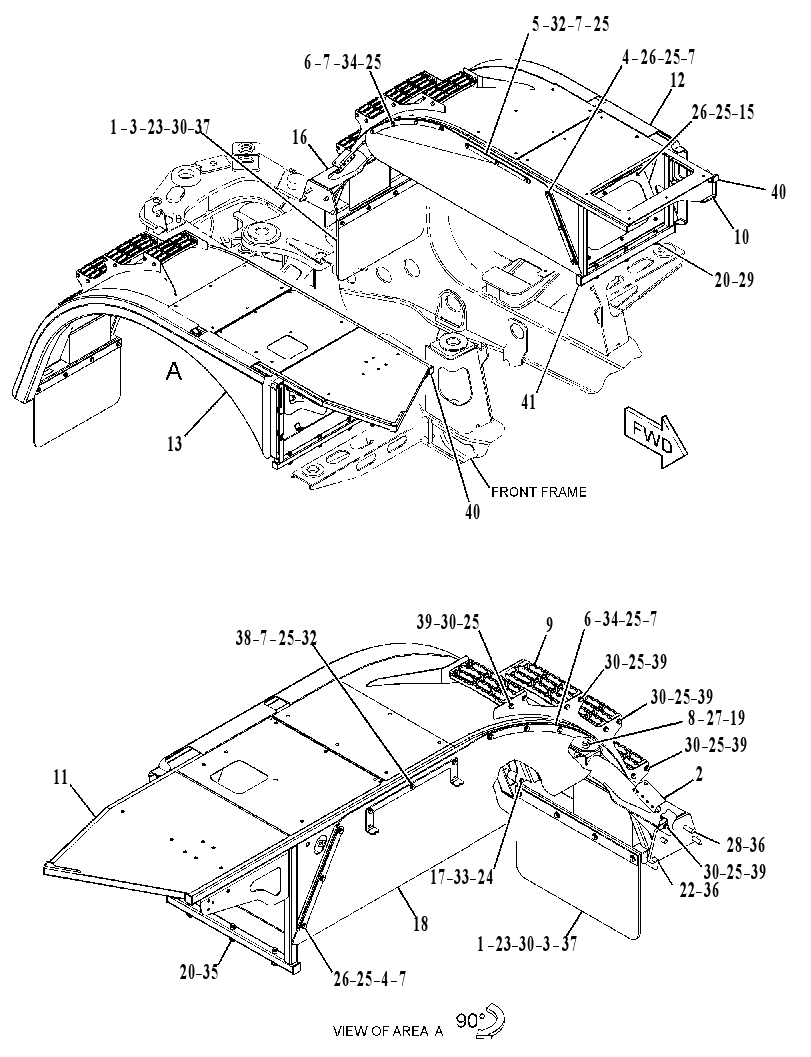 FENDER & SUPPORT GP 2918954 CAT