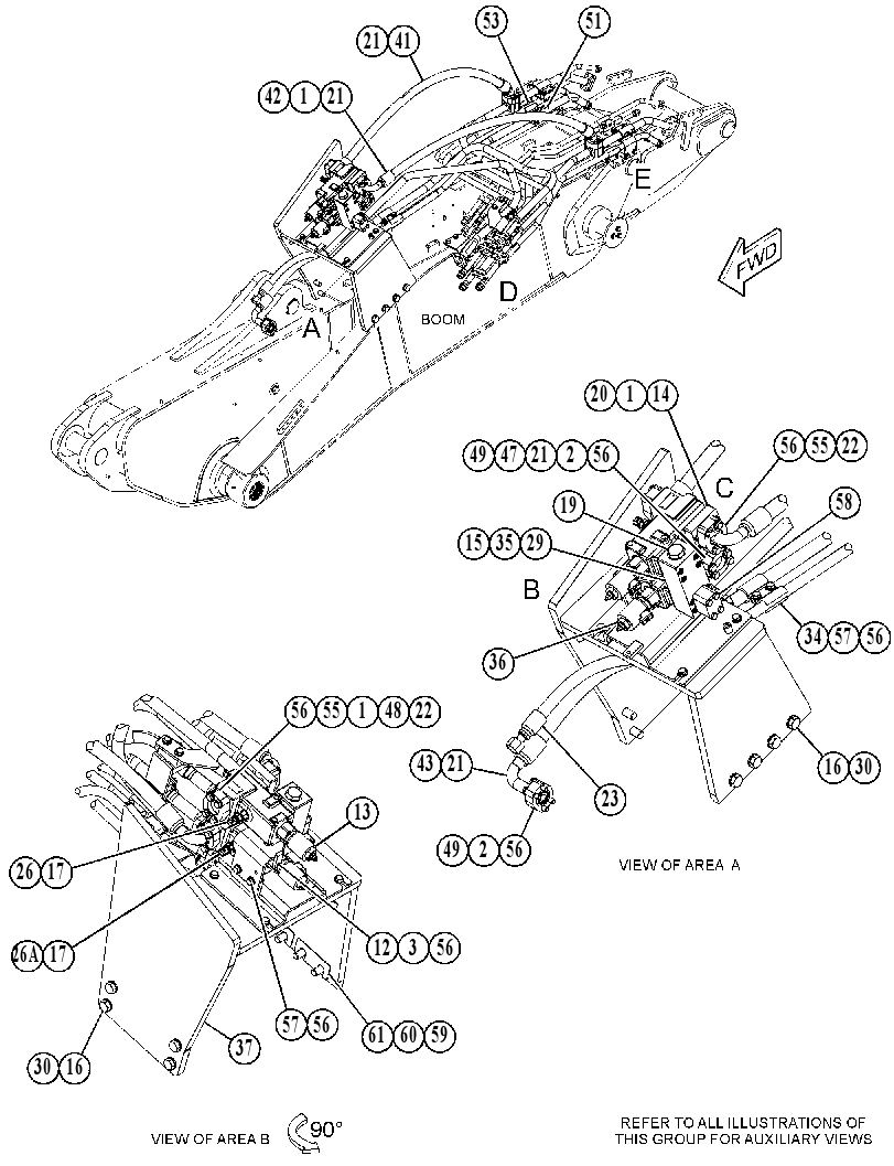Трубопроводы стрелы 5270999 CAT