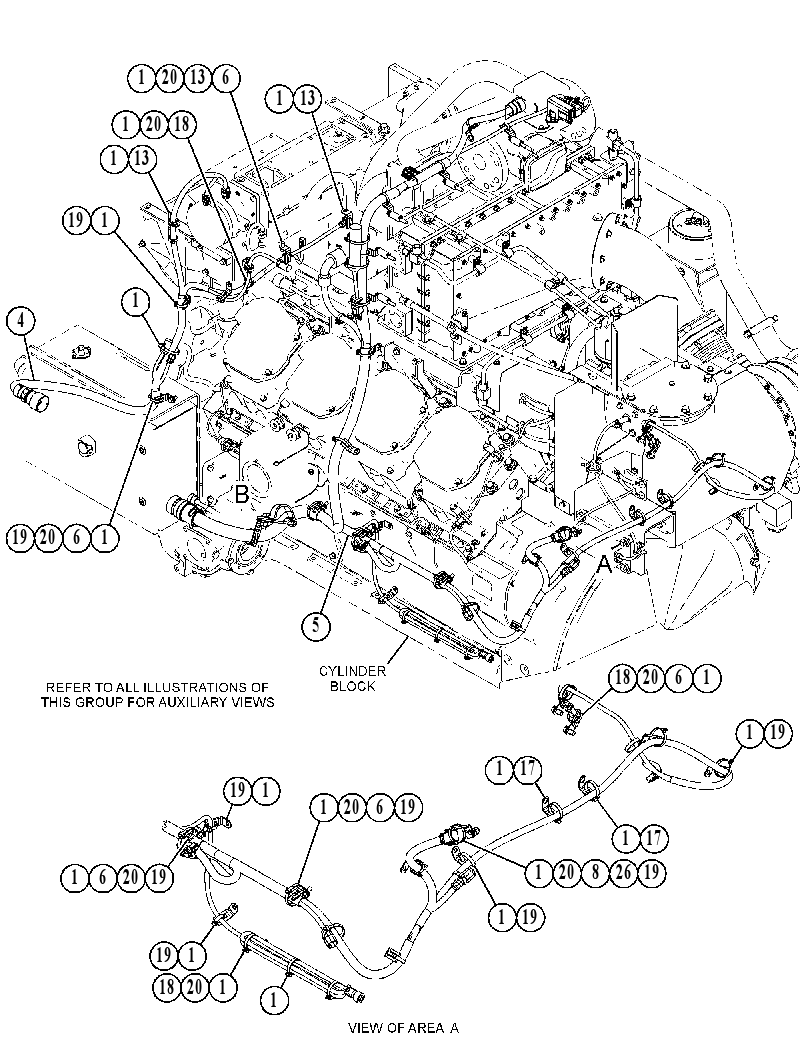 Проводка двигателя 5155534 CAT