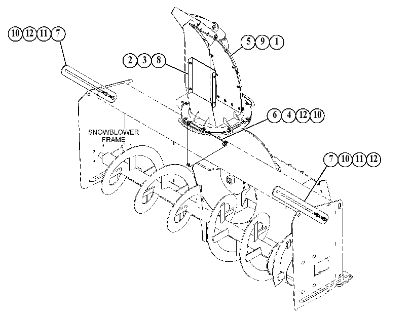 DEFLECTOR GP-SNOWBLOWER 5464522 CAT