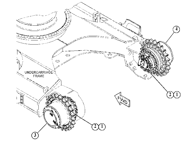 FINAL DRIVE & MOUNTING GP 5615610 CAT