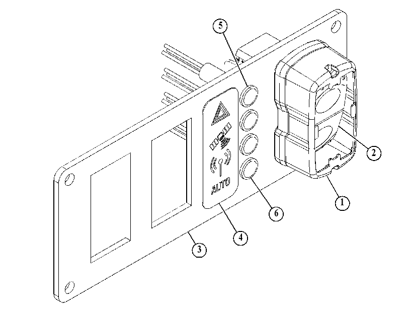 Выключатель клавишный 5647865 CAT