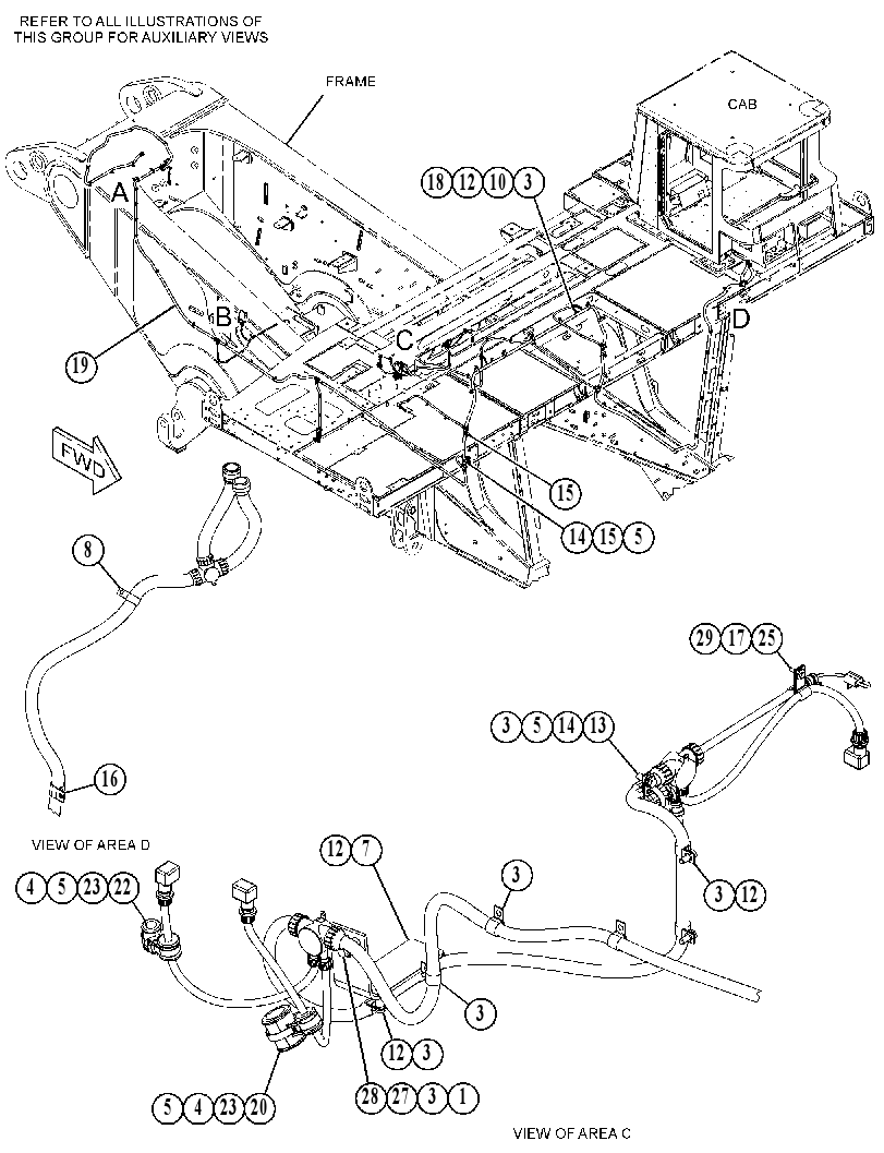 Проводка шасси 5641668 CAT