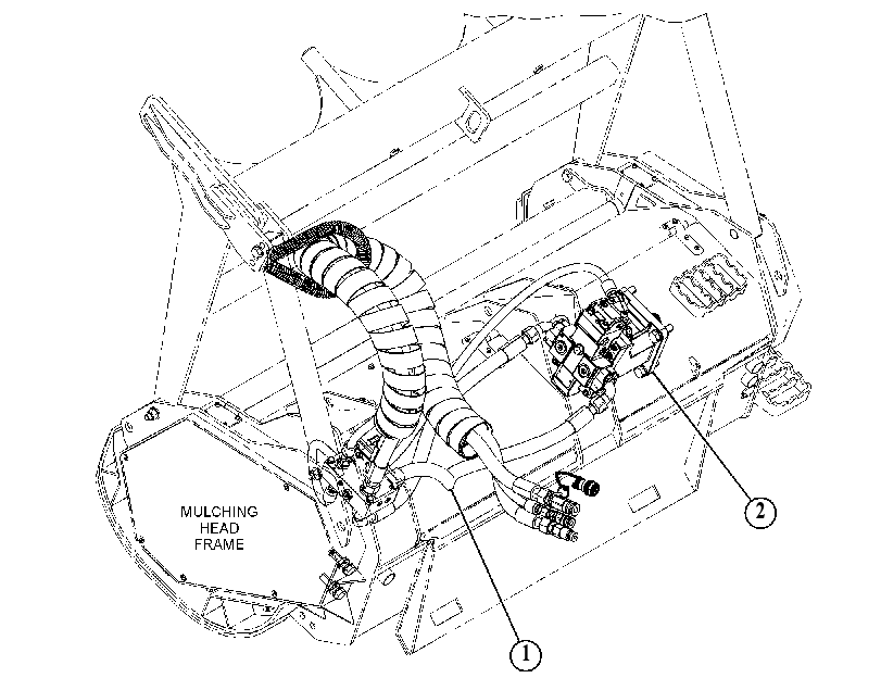 HYDRAULIC AR-MULCHING HEAD 5514685 CAT