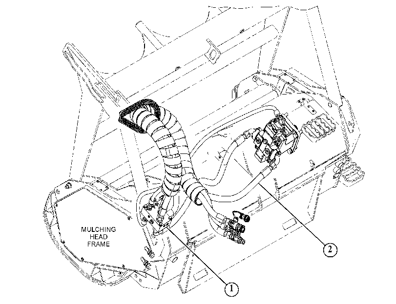 HYDRAULIC AR-MULCHING HEAD 5514704 CAT