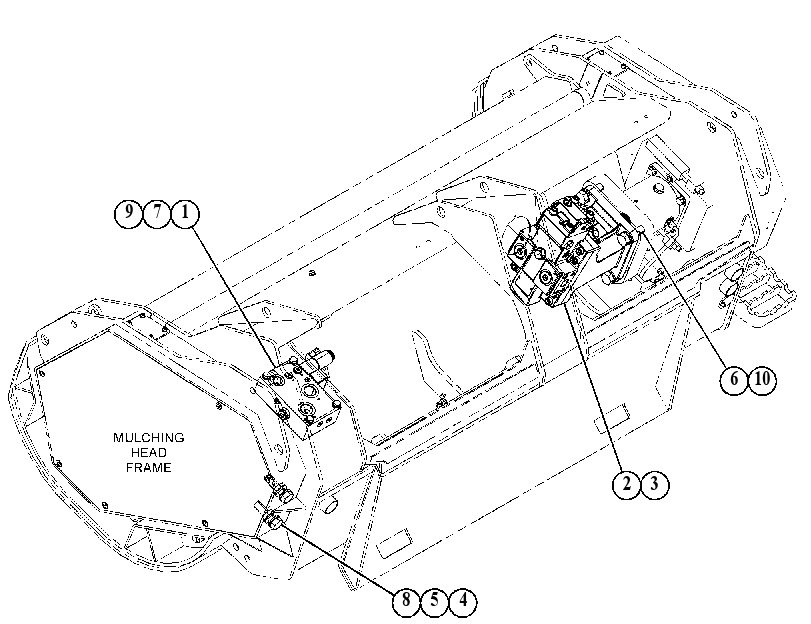 HYDRAULIC GP-MULCHING HEAD 5514687 CAT