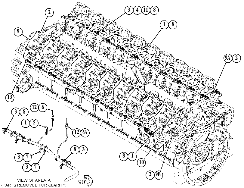 Проводка датчиков 5202762 CAT