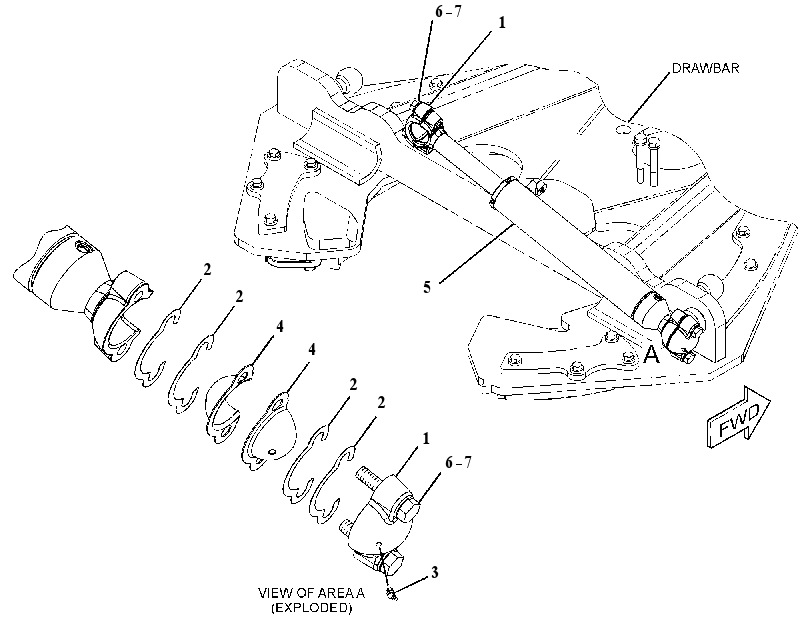CYLINDER & MTG GP-CENTERSHIFT 2612373 CAT