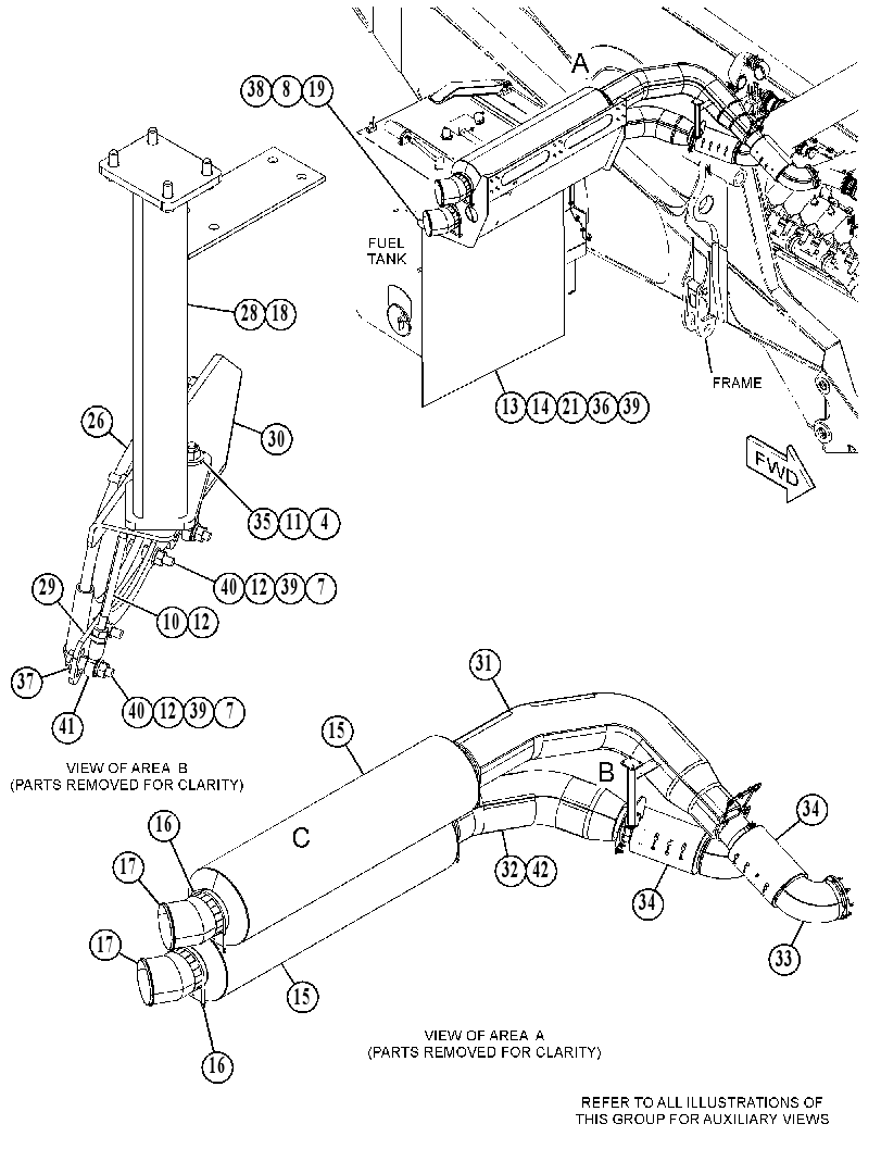 MUFFLER & MOUNTING GP 5599458 CAT
