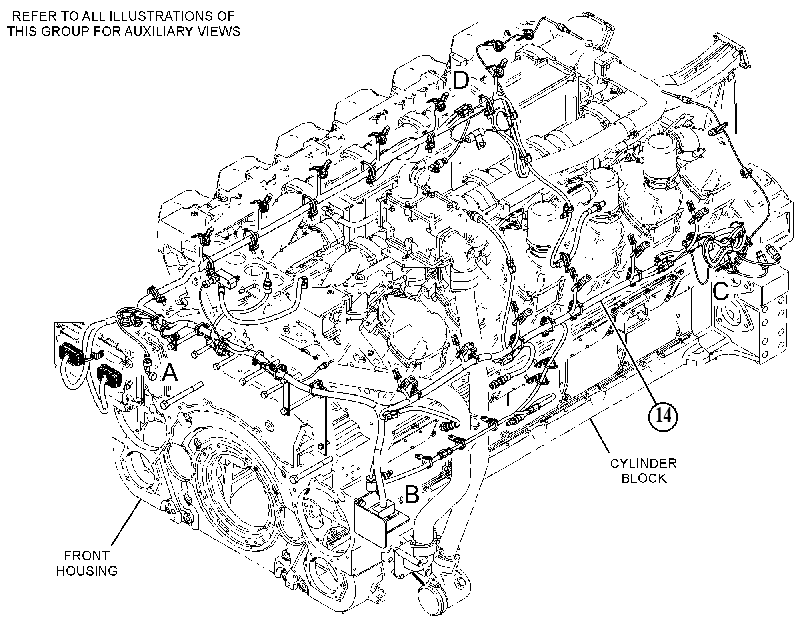 Проводка двигателя 3991258 CAT