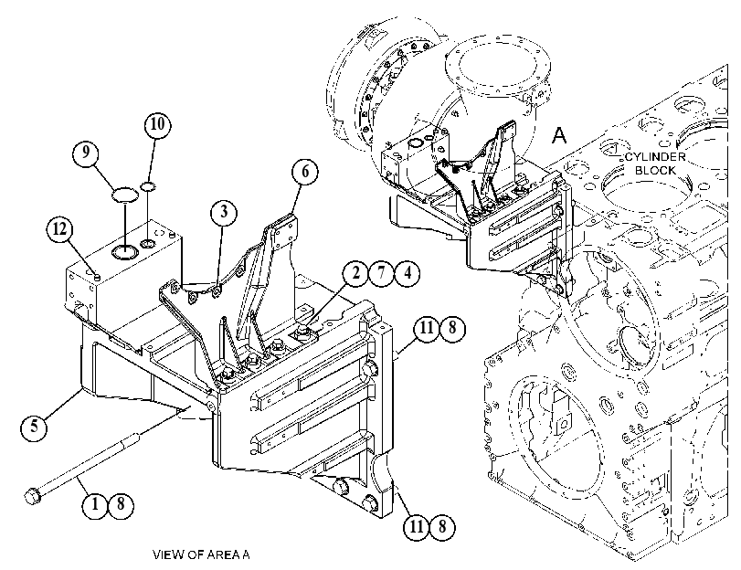 MOUNTING GP-TURBOCHARGER 5829157 CAT