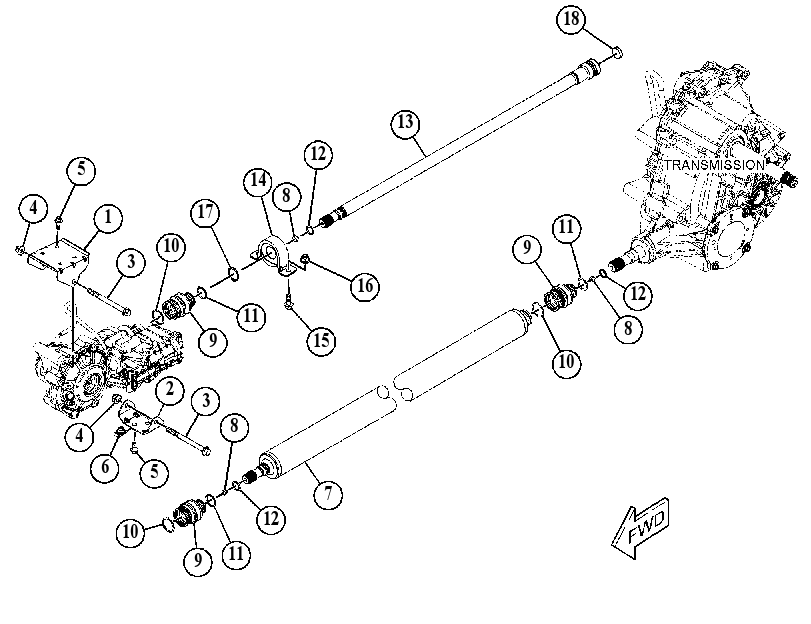 SHAFT & MTG GP-DRIVE 5716488 CAT