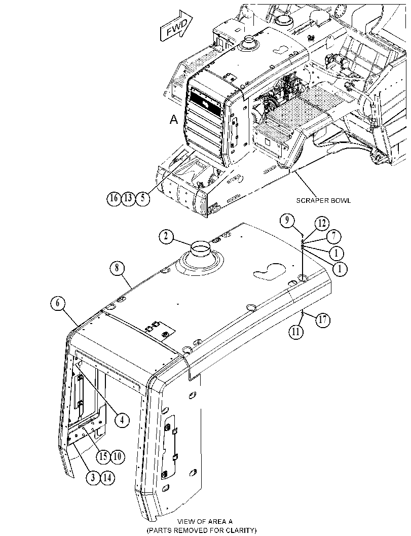 HOOD GP-SCRAPER 3742910 CAT