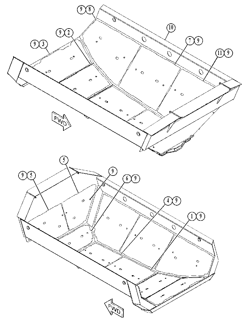 BODY GP-TRUCK 5552441 CAT