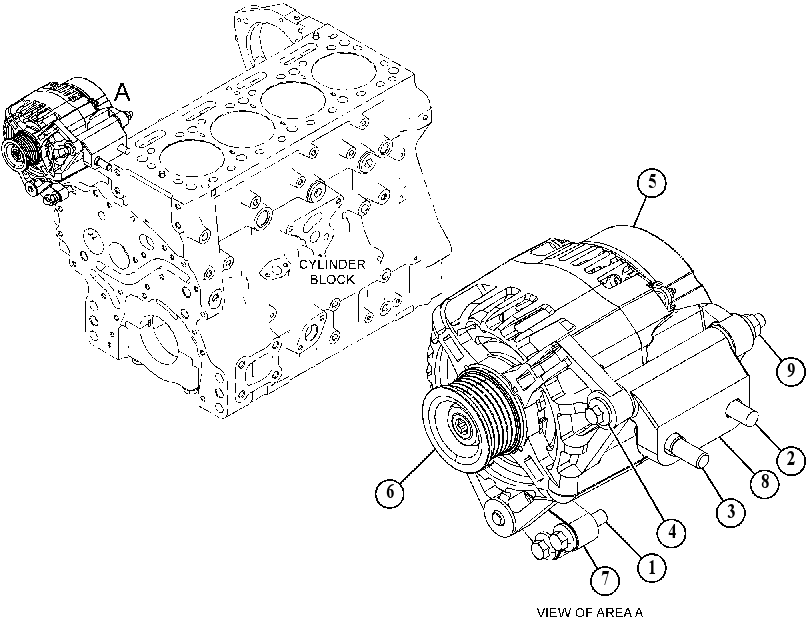 Генератор зарядный 5008741 CAT