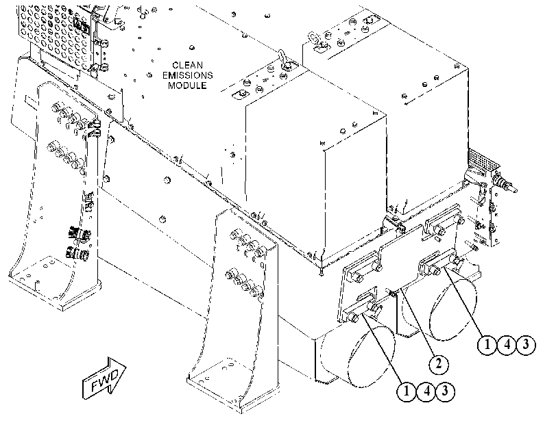 SUPPORT GP-EXHAUST 5159126 CAT