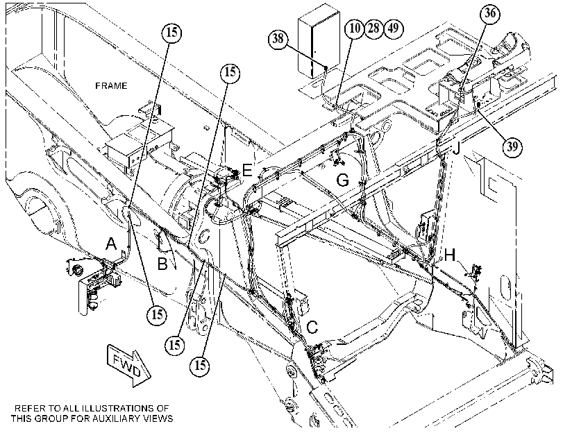Проводка шасси 5641661 CAT