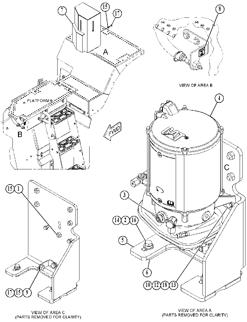 PUMP & MTG GP-LUBRICATION 4946676 CAT
