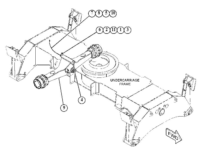 AXLE AR-REAR 5851622 CAT
