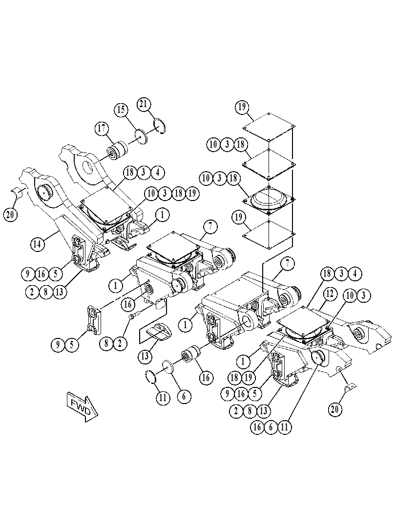SUSPENSION GP-BOGIE 4263810 CAT