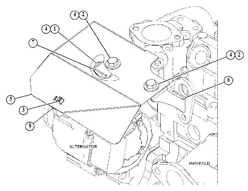 GUARD GP-ALTERNATOR 5670841 CAT